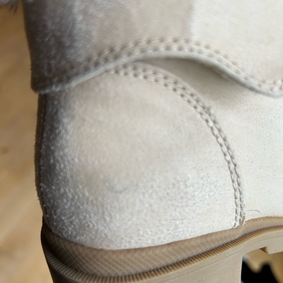 Girls Jelly Pop suede like boots with fur trim size 2m - Picture 5 of 7